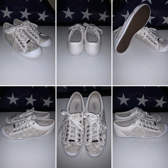 coach white sneakers womens
